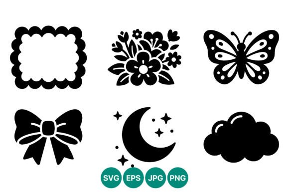Black White Floral Butterfly Bow Vector Graphics and Illustrations Review
