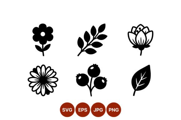 Black White Floral Leaf Vector Review