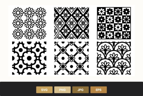 Black White Floral Pattern Set Review