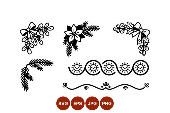 Christmas Floral Vector Decorations Review