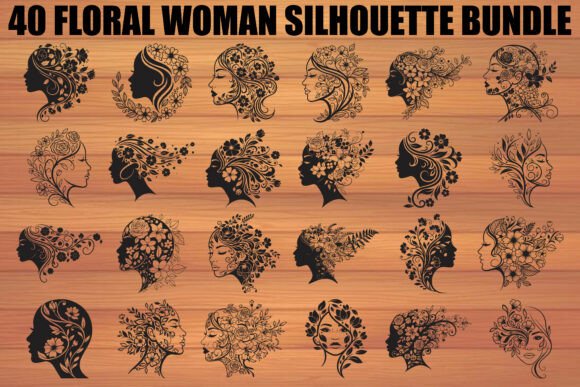 Floral Woman Face Bundle Graphics and Illustrations Review