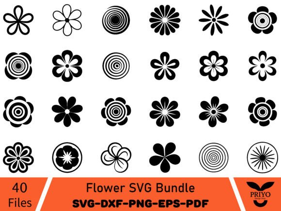 Flower SVG Bundle, Floral Svg Bundle: Graphics and Illustrations Review